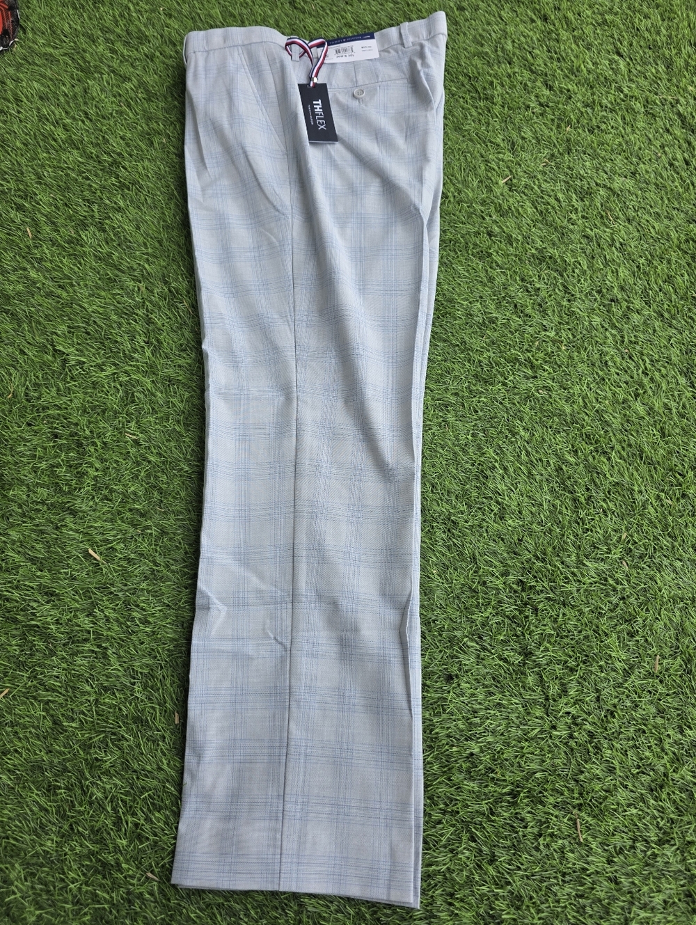 Tommy Hilfiger Men's THFLEX Dress Pants 36x34 NWT Grey Blue $95 MRSP Career